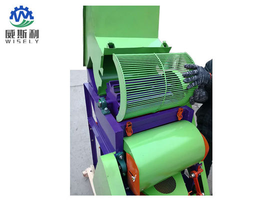 Çin Yeşil Otomatik Fıstık Sheller, Yerfıstığı İşleme Makinesi Kompakt Yapısı Tedarikçi