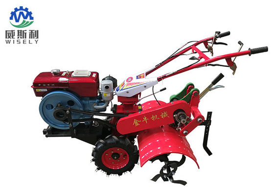 Çin ISO Standardı 5.67KW Dizel Güç Tiller / Küçük Tarım Ekipmanları Kırmızı Renk Tedarikçi